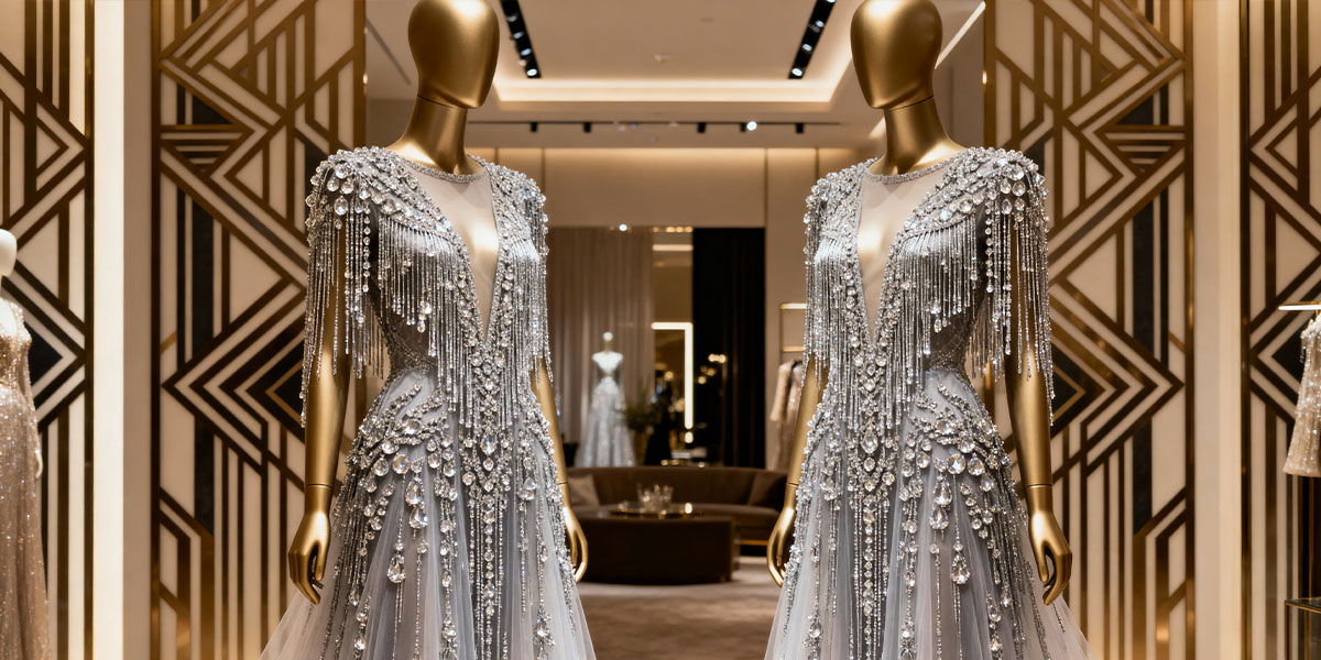 High-End Evening Dress Fabric Trends in Beirut