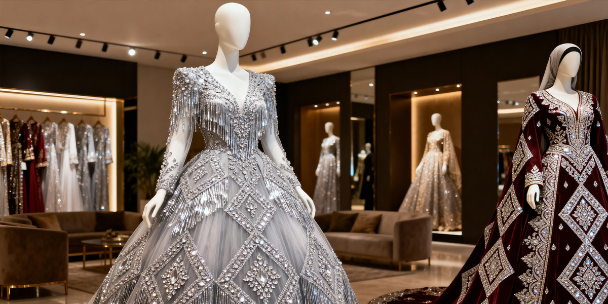 Luxury Evening Dress Fabric Trends in Libya